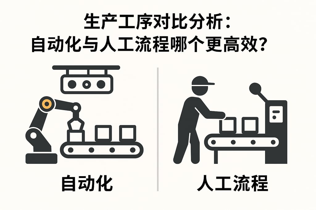 生产工序对比分析：自动化与人工流程哪个更高效？