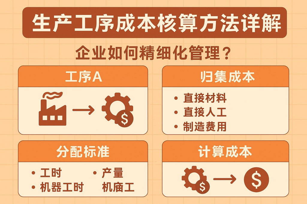生产工序成本核算方法详解，企业如何精细化管理？