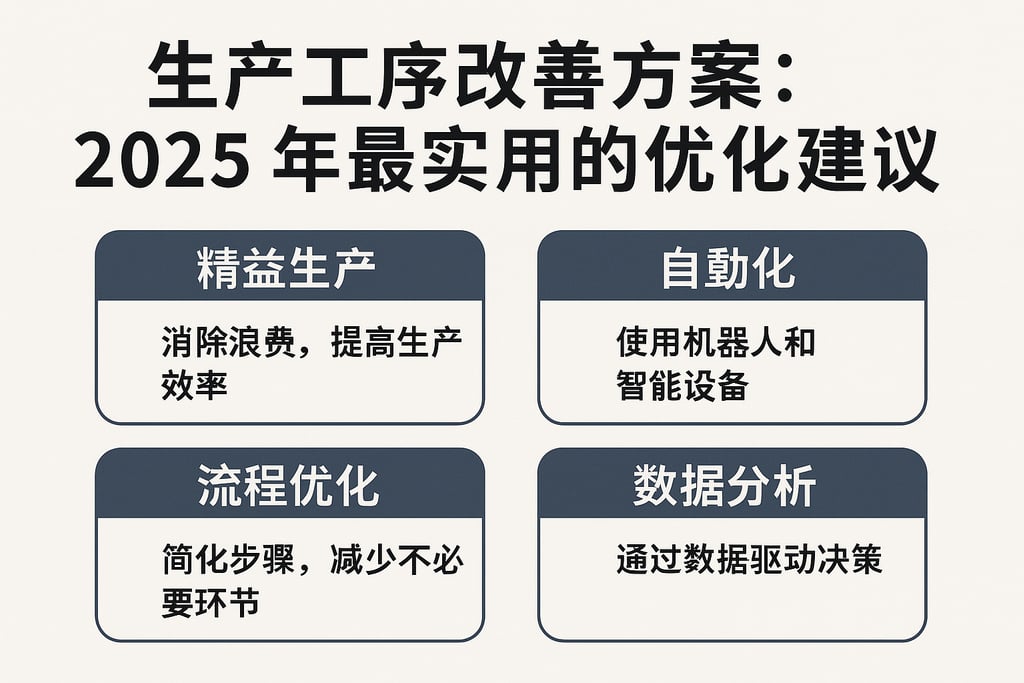 生产工序改善方案：2025年最实用的优化建议