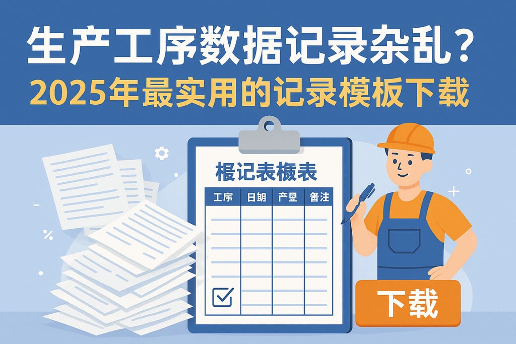 生产工序数据记录杂乱？2025年最实用的记录模板下载