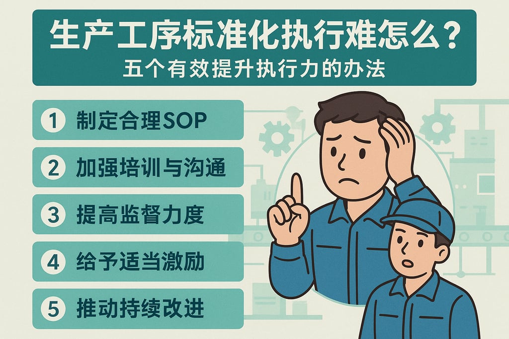 生产工序标准化执行难怎么办？五个有效提升执行力的办法