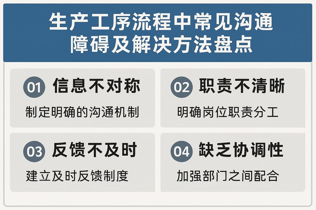 生产工序流程中常见沟通障碍及解决方法盘点