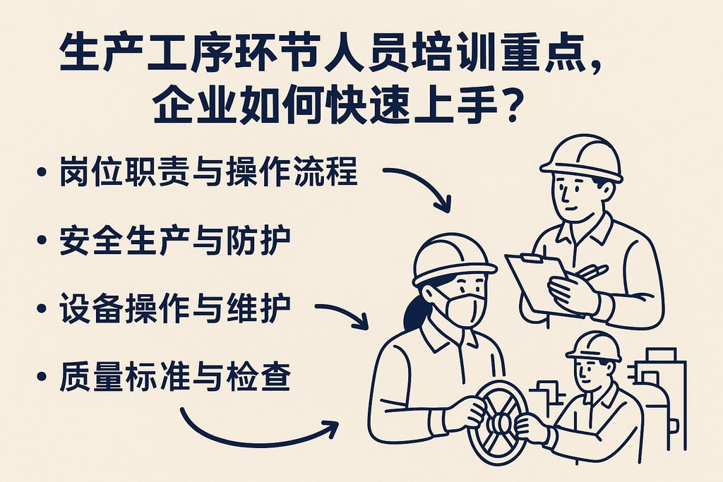 生产工序环节人员培训重点，企业如何快速上手？