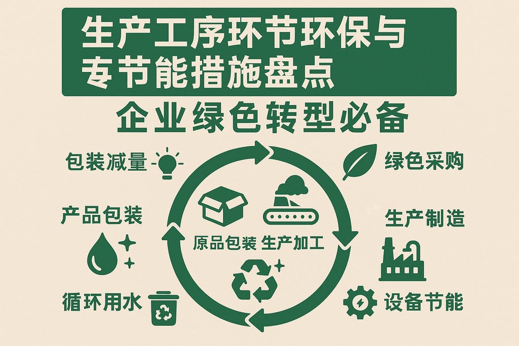 生产工序环节环保与节能措施盘点，企业绿色转型必备