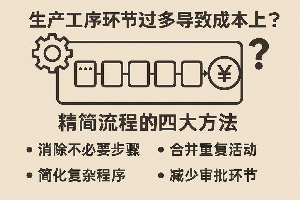 生产工序环节过多导致成本上升？精简流程的四大方法