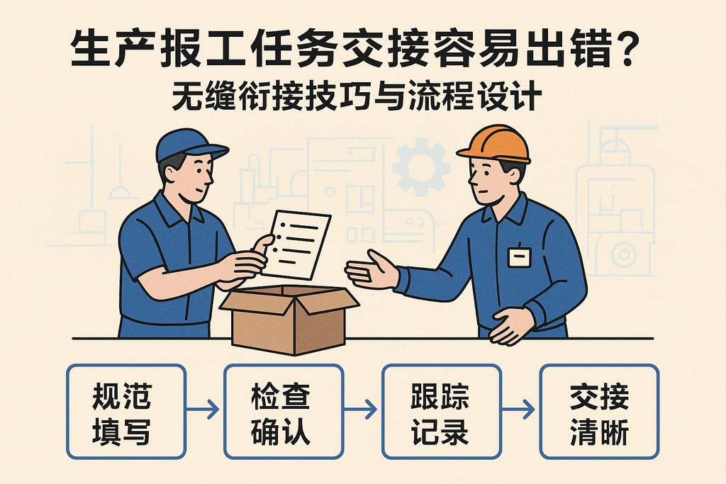 生产报工任务交接容易出错？无缝衔接技巧与流程设计