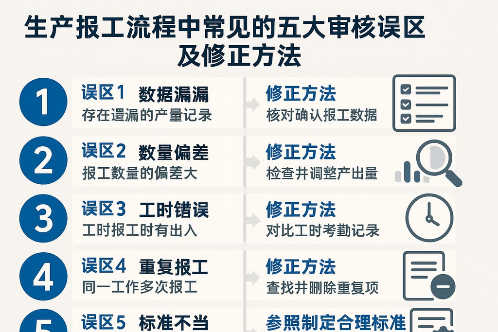 生产报工流程中常见的五大审核误区及修正方法