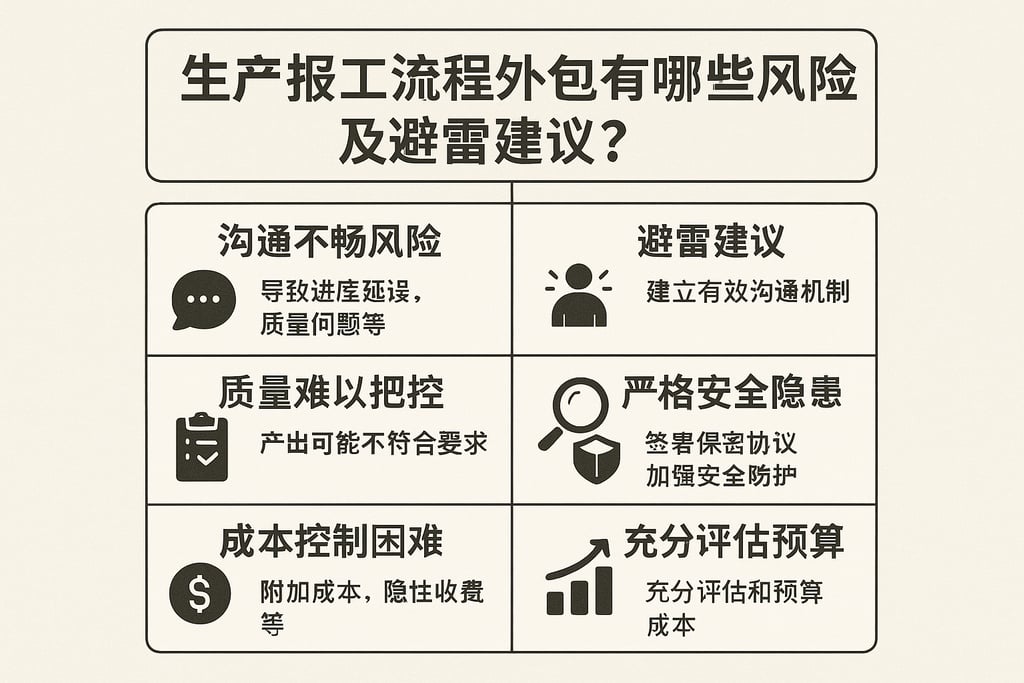 生产报工流程外包有哪些风险及避雷建议？