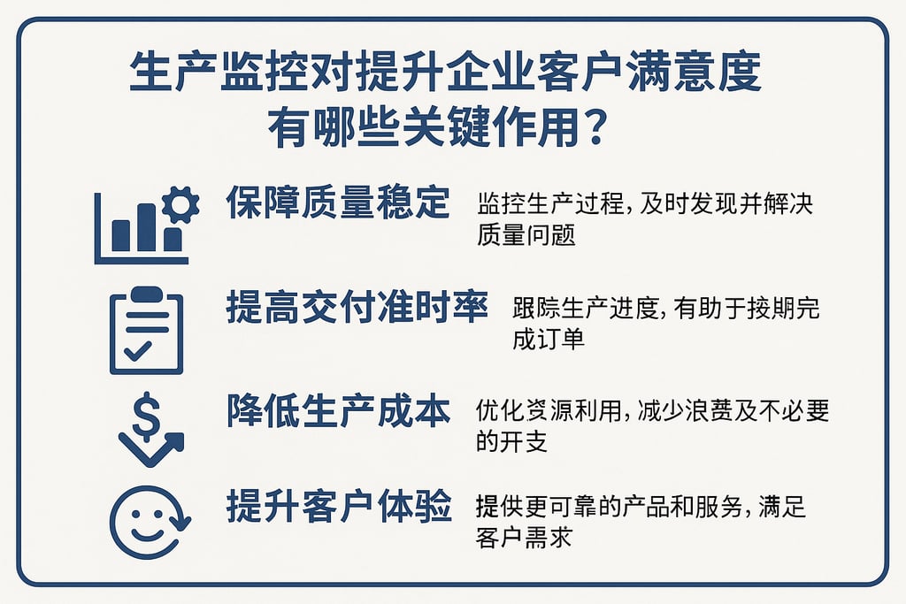 生产监控对提升企业客户满意度有哪些关键作用？