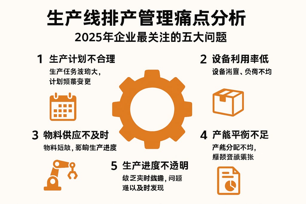 生产线排产管理痛点分析，2025年企业最关注的五大问题
