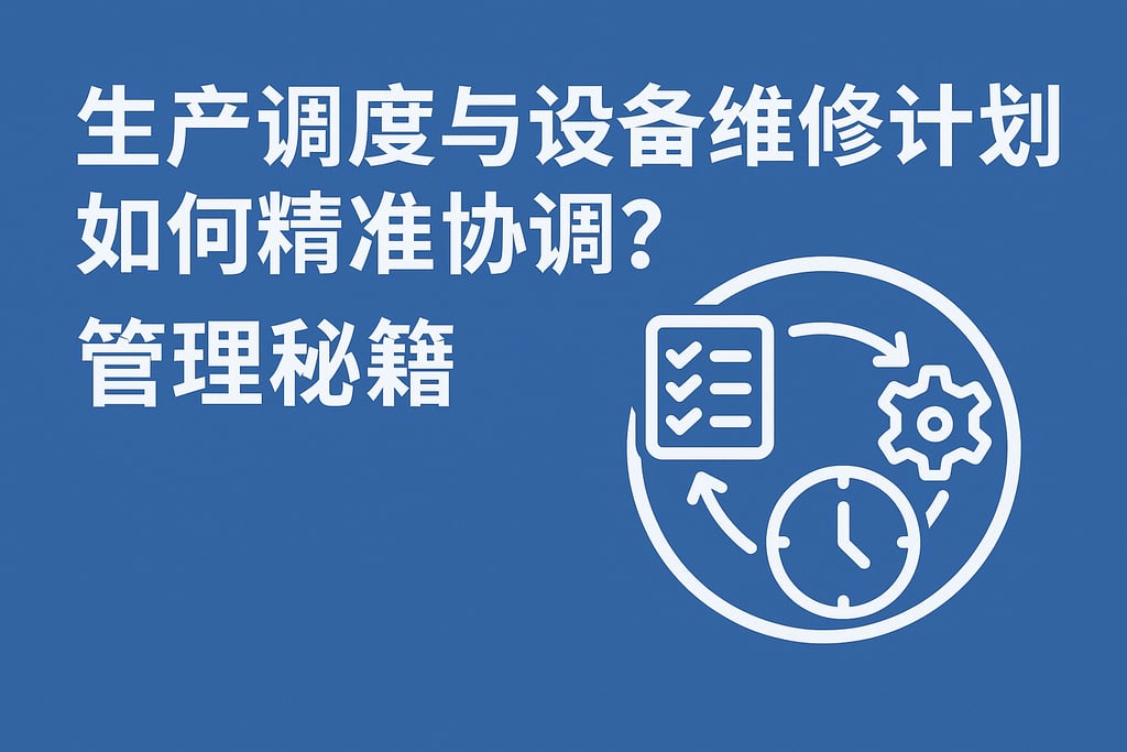 生产调度与设备维修计划如何精准协调？管理秘籍