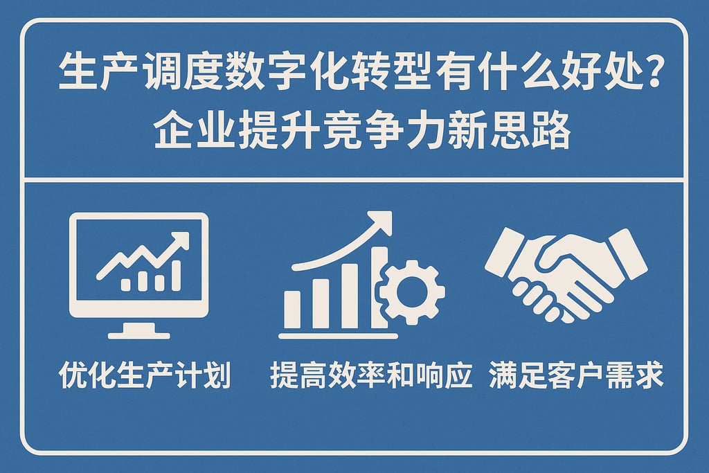 生产调度数字化转型有什么好处？企业提升竞争力新思路