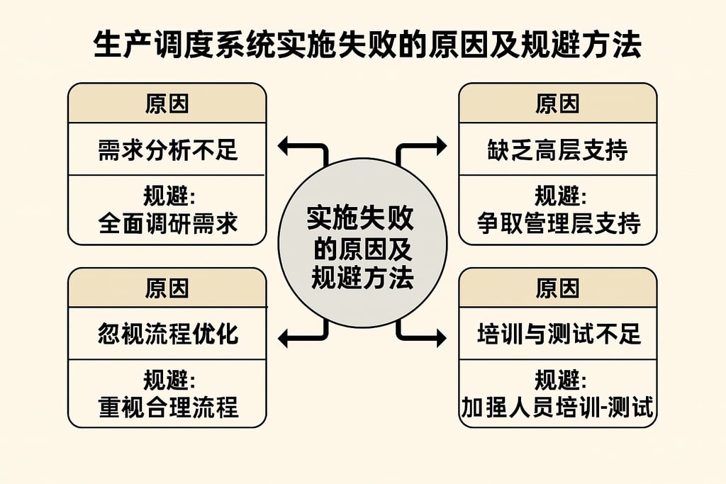 生产调度系统实施失败的原因及规避方法盘点
