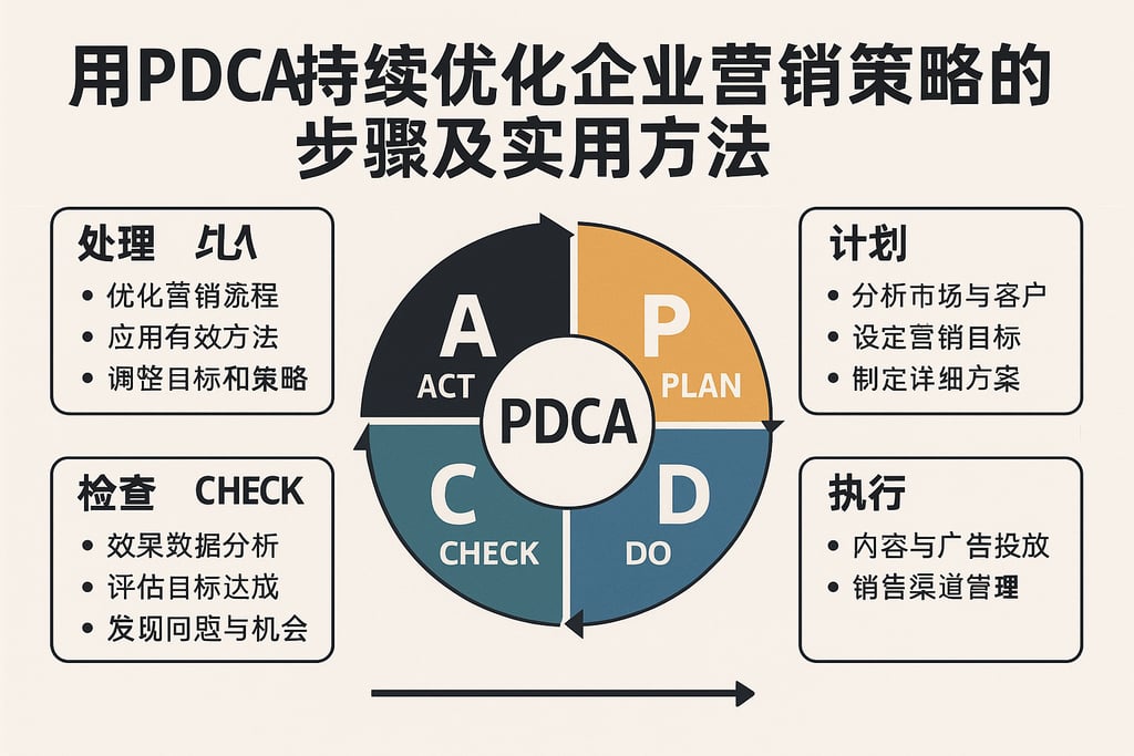 用PDCA持续优化企业营销策略的步骤及实用方法