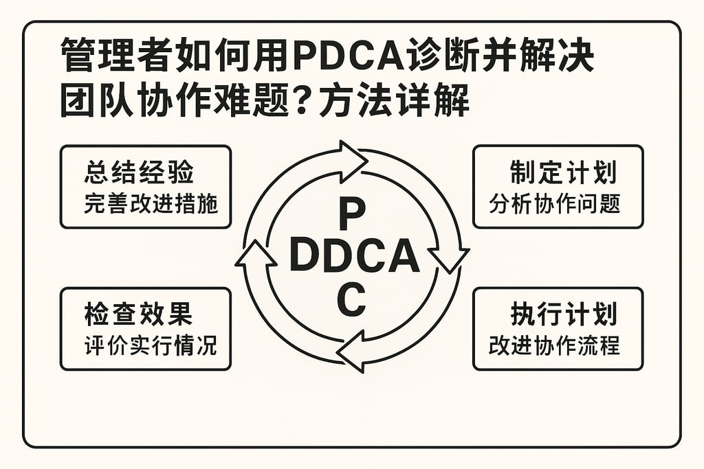管理者如何用PDCA诊断并解决团队协作难题？方法详解