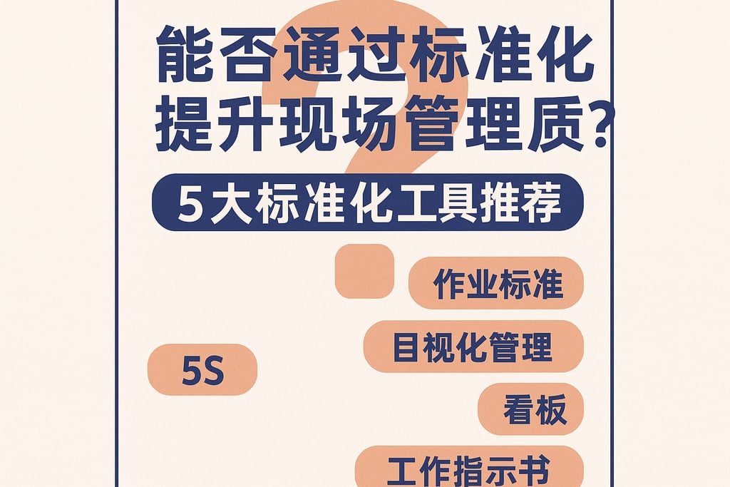 能否通过标准化提升现场管理质量？5大标准化工具推荐