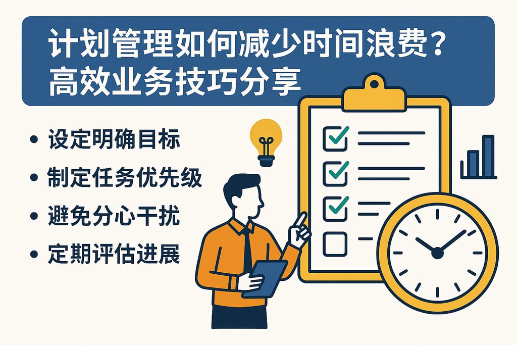 计划管理如何减少时间浪费？高效业务技巧分享