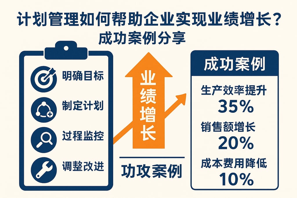 计划管理如何帮助企业实现业绩增长？成功案例分享