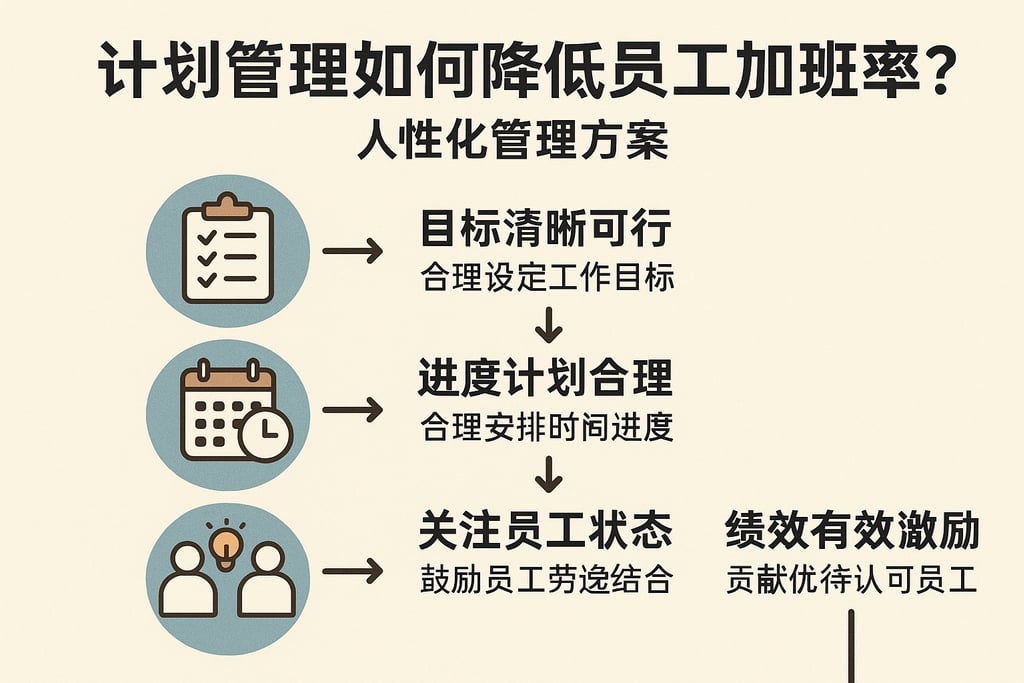 计划管理如何降低员工加班率？人性化管理方案