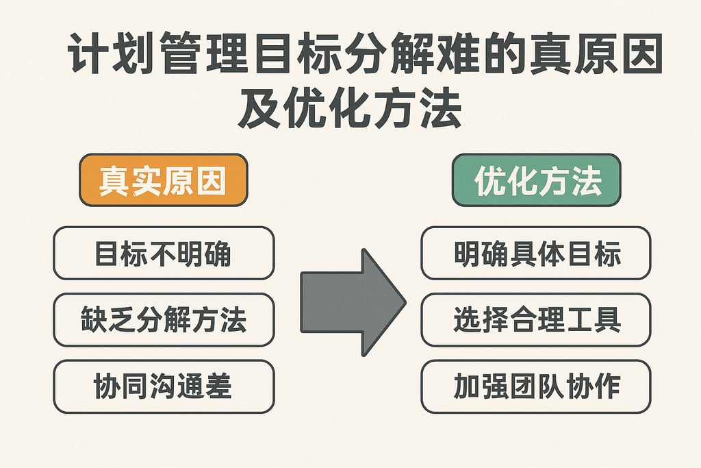 计划管理目标分解难的真实原因及优化方法