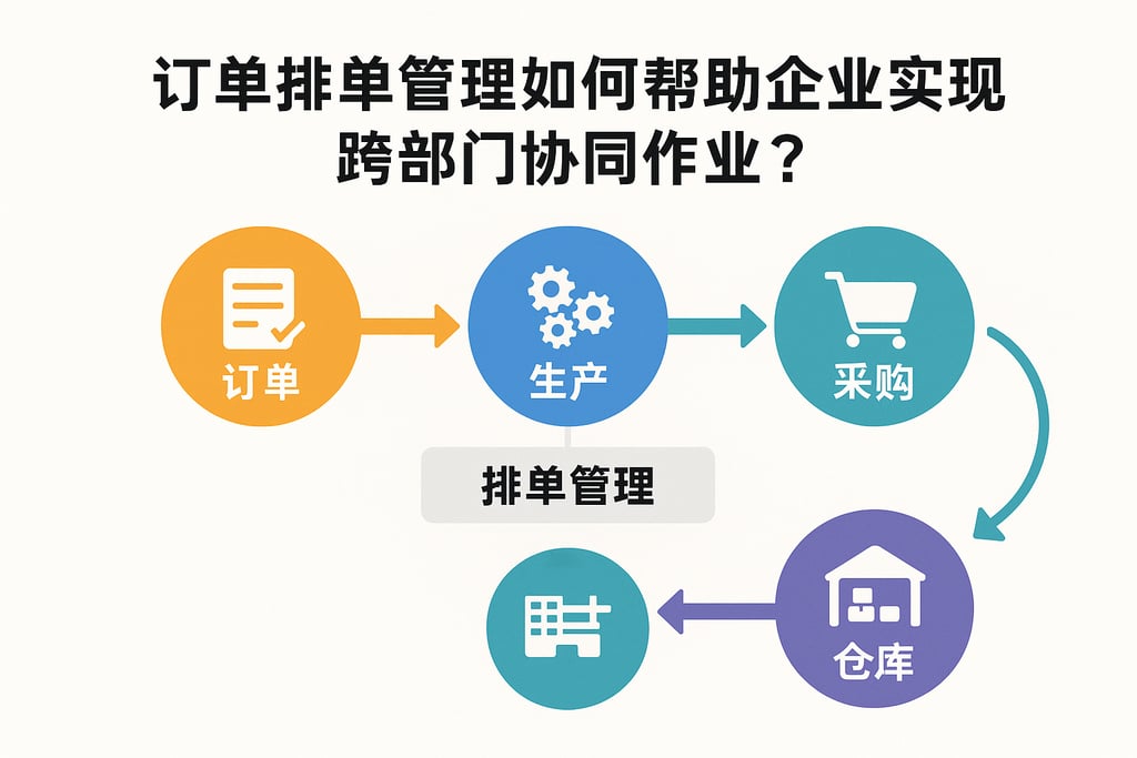 订单排单管理如何帮助企业实现跨部门协同作业？