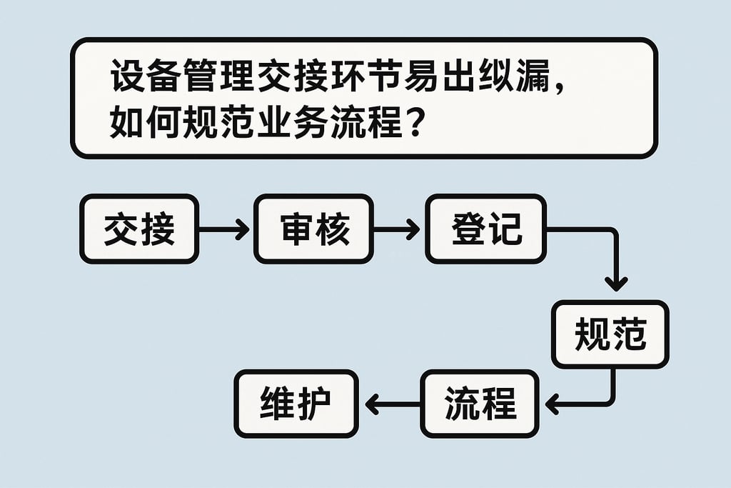 设备管理交接环节易出纰漏，如何规范业务流程？