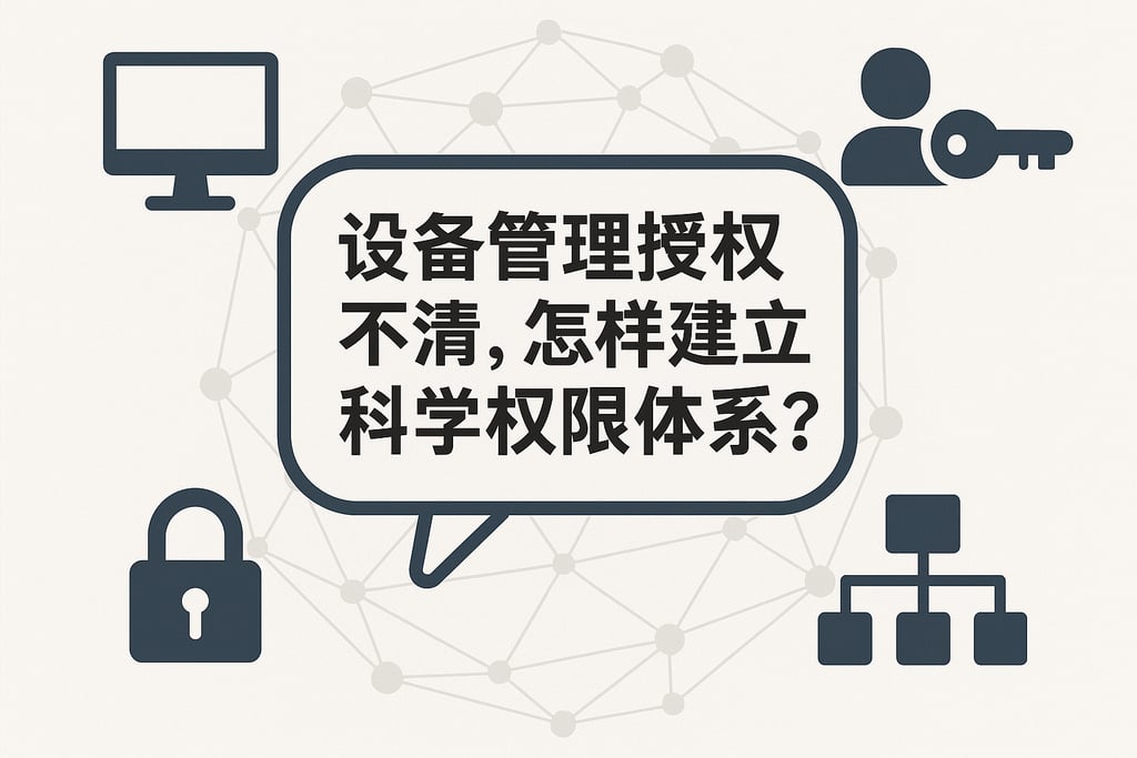 设备管理授权不清，怎样建立科学权限体系？
