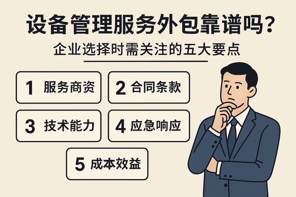 设备管理服务外包靠谱吗？企业选择时需关注的五大要点