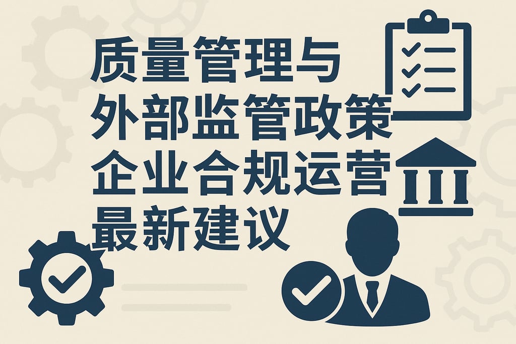 质量管理与外部监管政策同步，企业合规运营最新建议