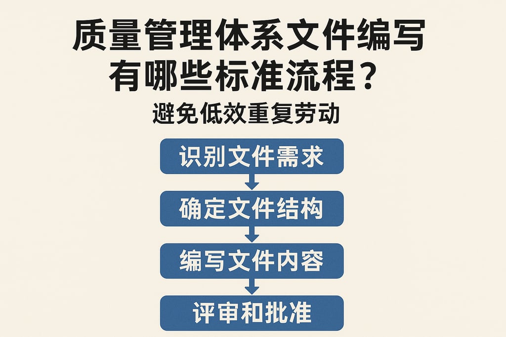 质量管理体系文件编写有哪些标准流程？避免低效重复劳动