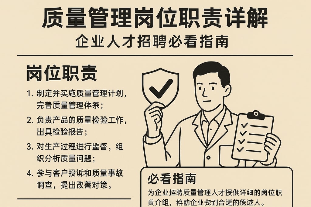 质量管理岗位职责详解，企业人才招聘必看指南