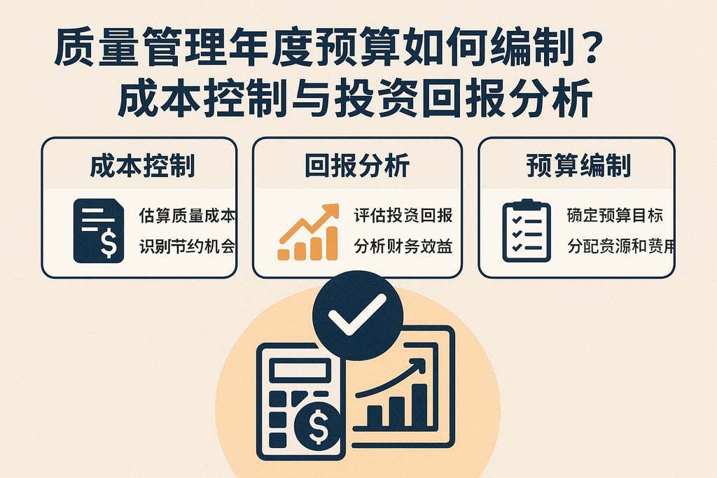 质量管理年度预算如何编制？成本控制与投资回报分析