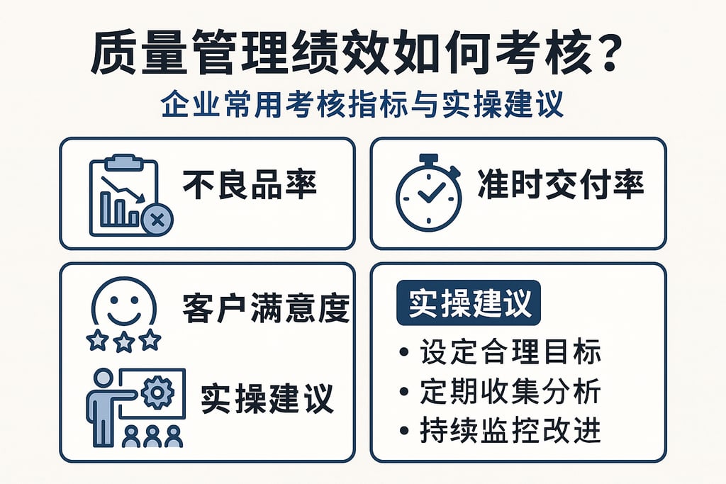 质量管理绩效如何考核？企业常用考核指标与实操建议