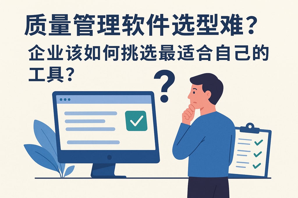 质量管理软件选型难？企业该如何挑选最适合自己的工具？