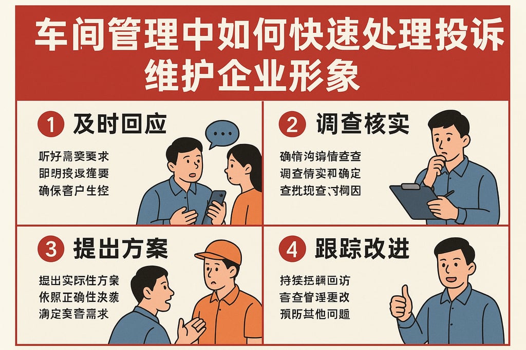 车间管理中如何快速处理投诉和纠纷，维护企业形象