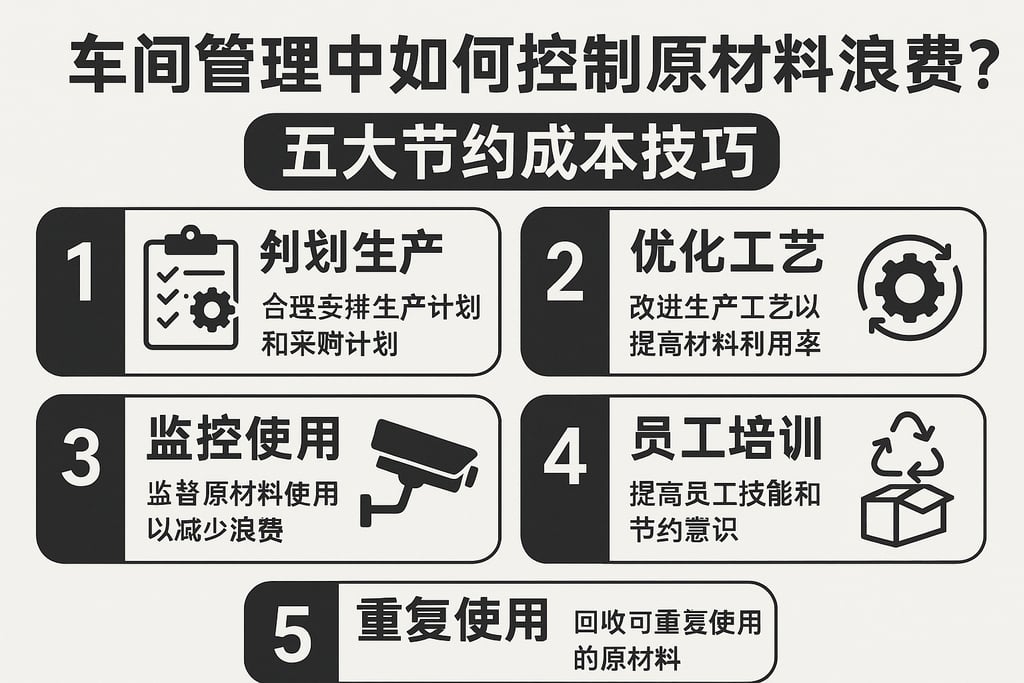车间管理中如何控制原材料浪费？五大节约成本技巧