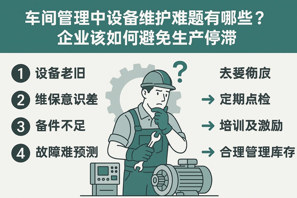车间管理中设备维护难题有哪些？企业该如何避免生产停滞
