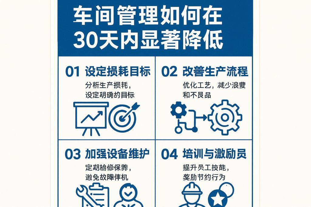 车间管理如何在30天内显著降低生产损耗