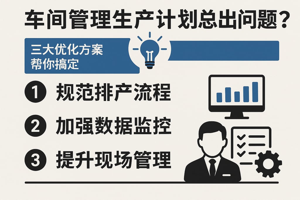 车间管理生产计划总出问题？三大优化方案帮你搞定