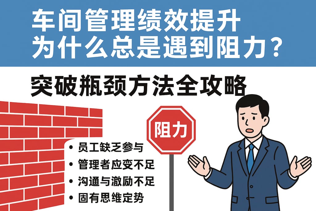车间管理绩效提升为什么总是遇到阻力？突破瓶颈方法全攻略