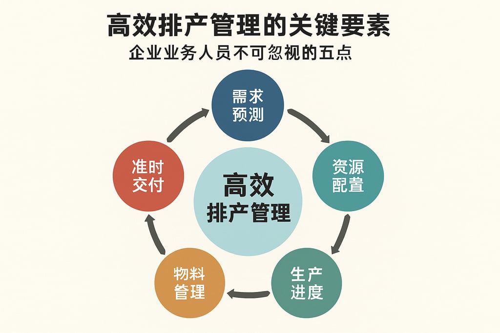 高效排产管理的关键要素，企业业务人员不可忽视的五点
