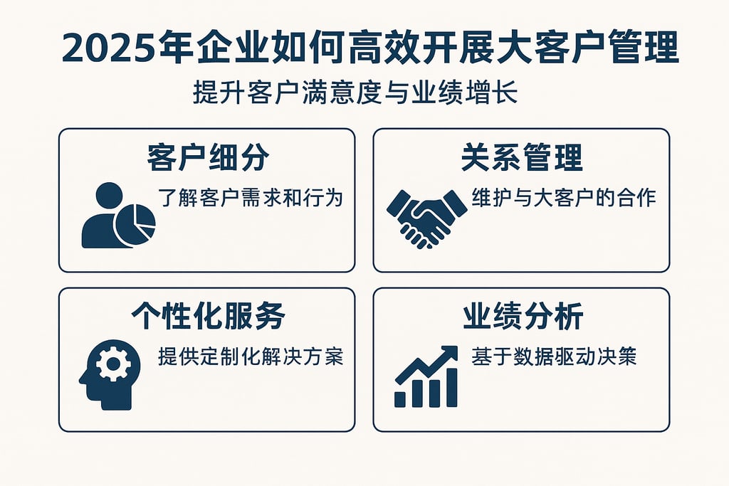 2025年企业如何高效开展大客户管理，提升客户满意度与业绩增长