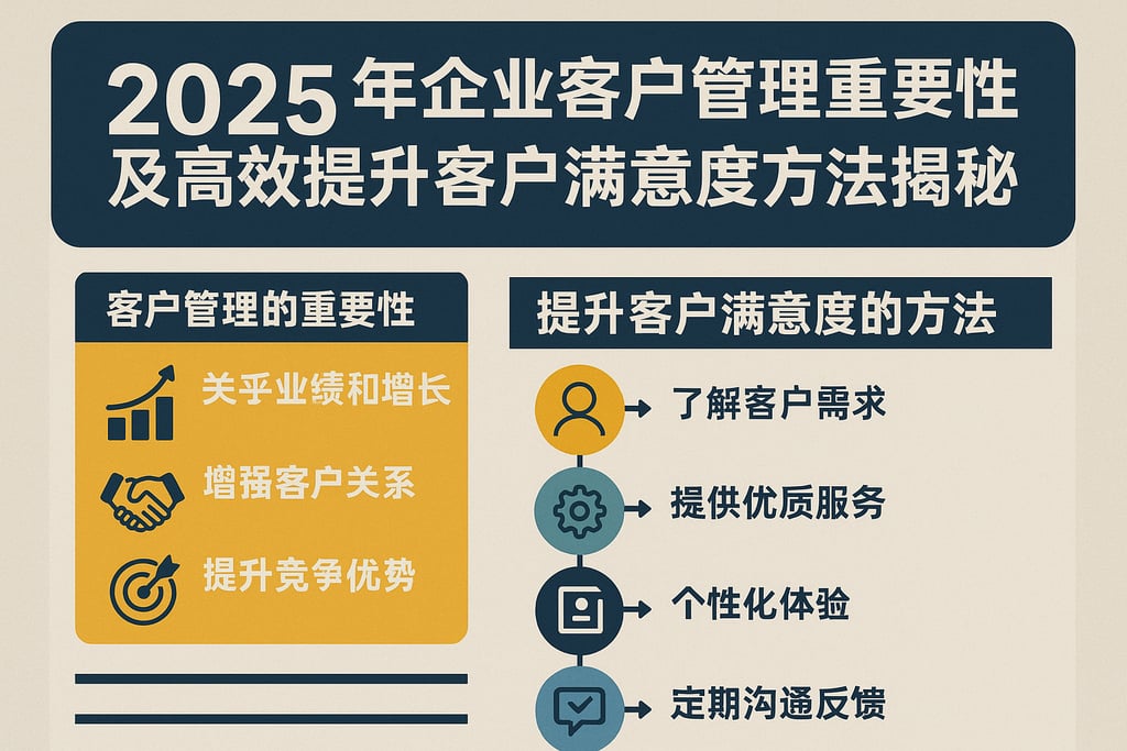 2025年企业客户管理的重要性及高效提升客户满意度的方法揭秘
