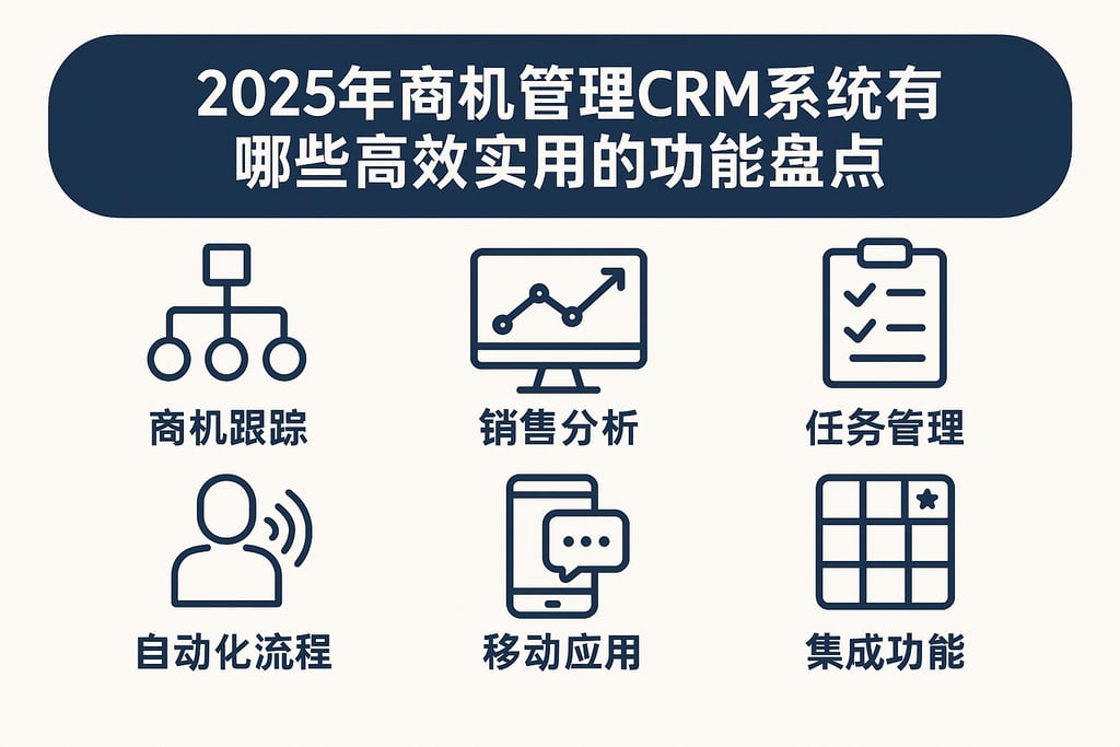 2025年商机管理CRM系统有哪些高效实用的功能盘点