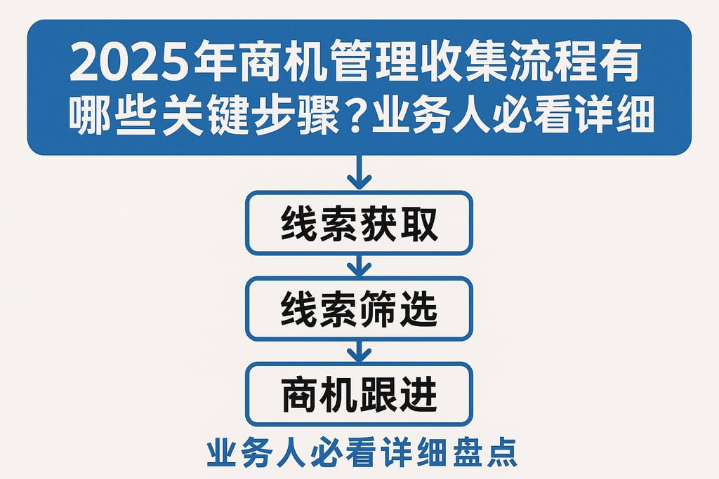 2025年商机管理收集流程有哪些关键步骤？业务人必看详细盘点