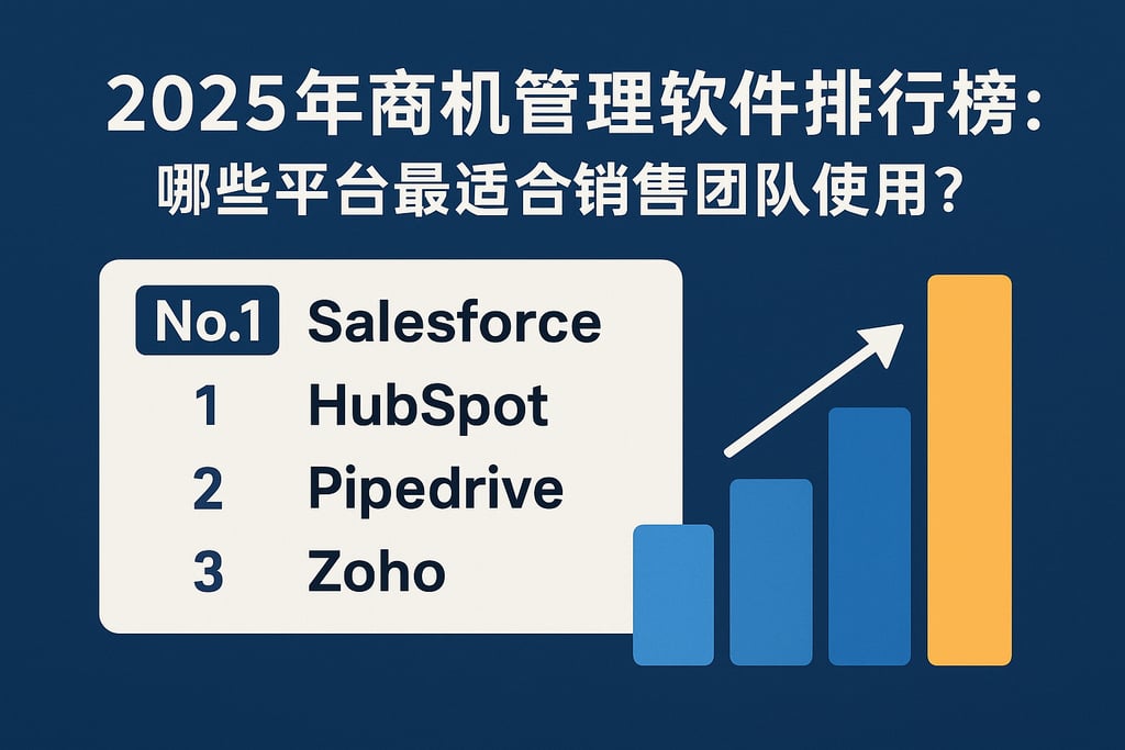 2025年商机管理软件排行榜：哪些平台最适合销售团队使用？