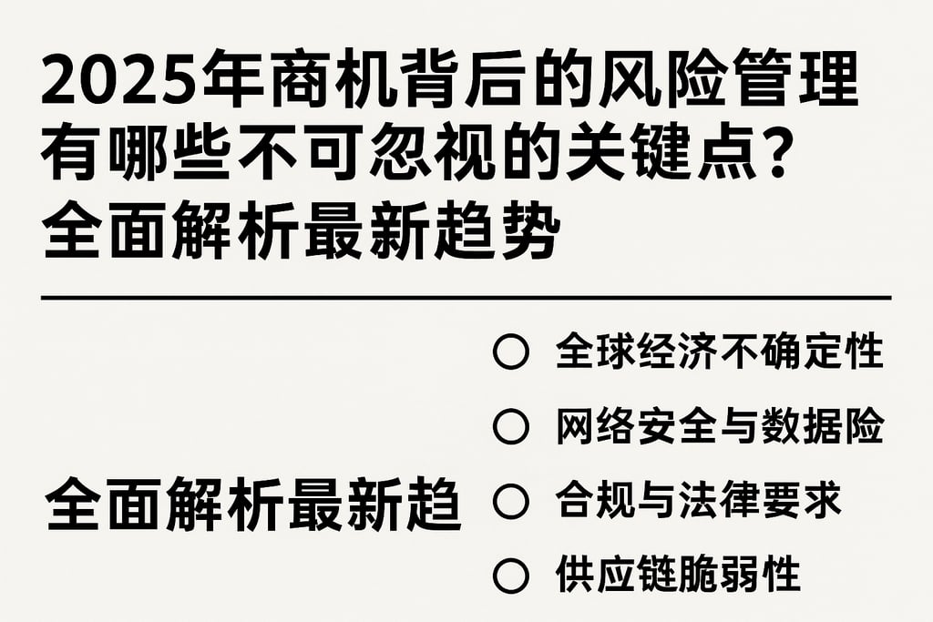 2025年商机背后的风险管理有哪些不可忽视的关键点？全面解析最新趋势