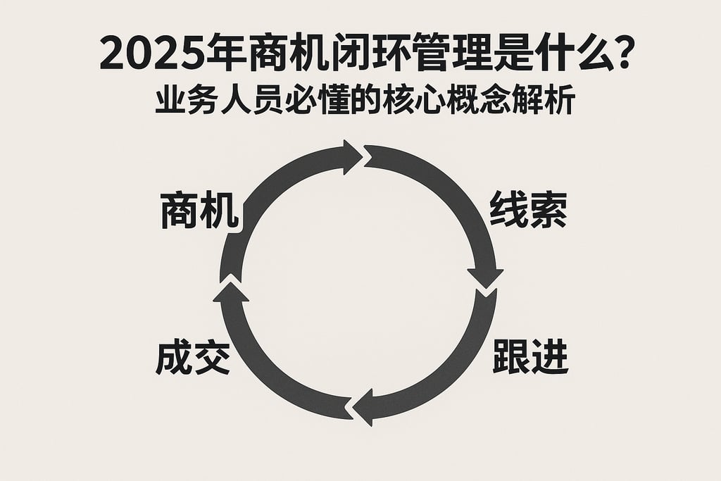 2025年商机闭环管理是什么？业务人员必懂的核心概念解析