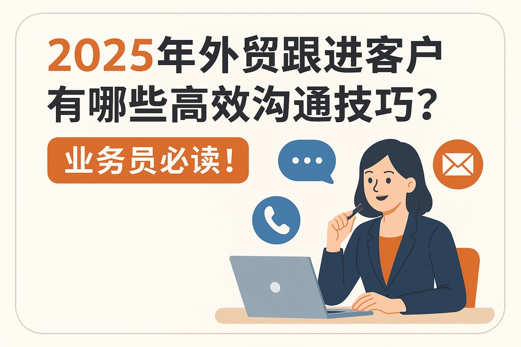 2025年外贸跟进客户有哪些高效沟通技巧？业务员必读！