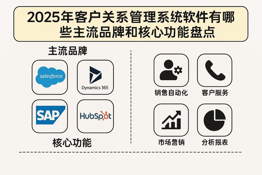 2025年客户关系管理系统软件有哪些主流品牌和核心功能盘点